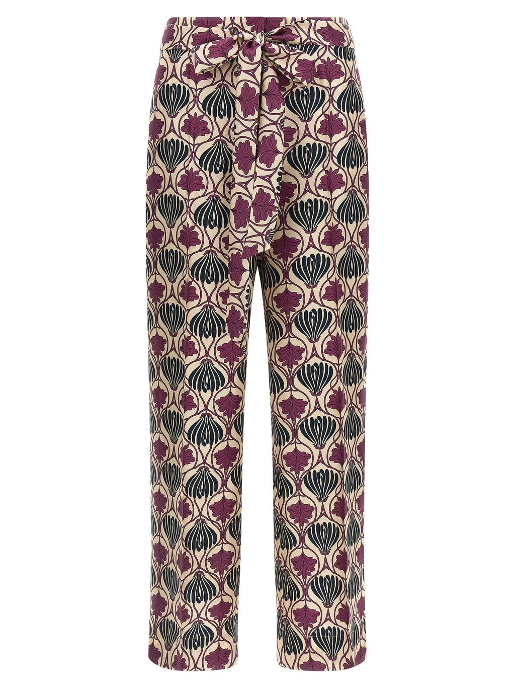 Lila Seidenhose