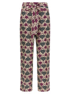 Lila Seidenhose
