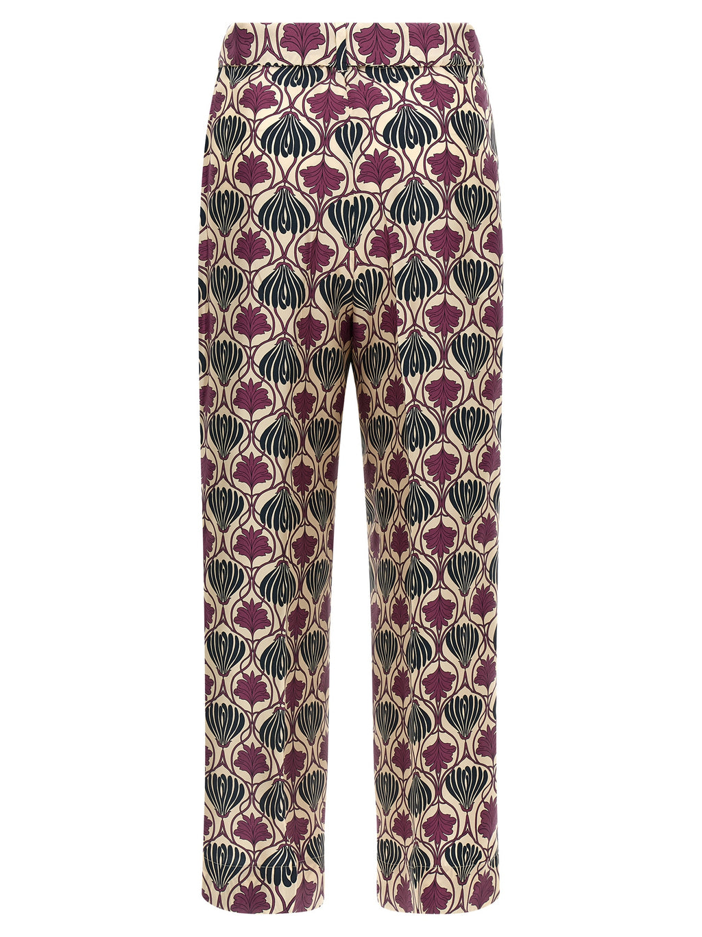 Lila Seidenhose