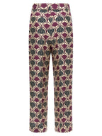 Lila Seidenhose