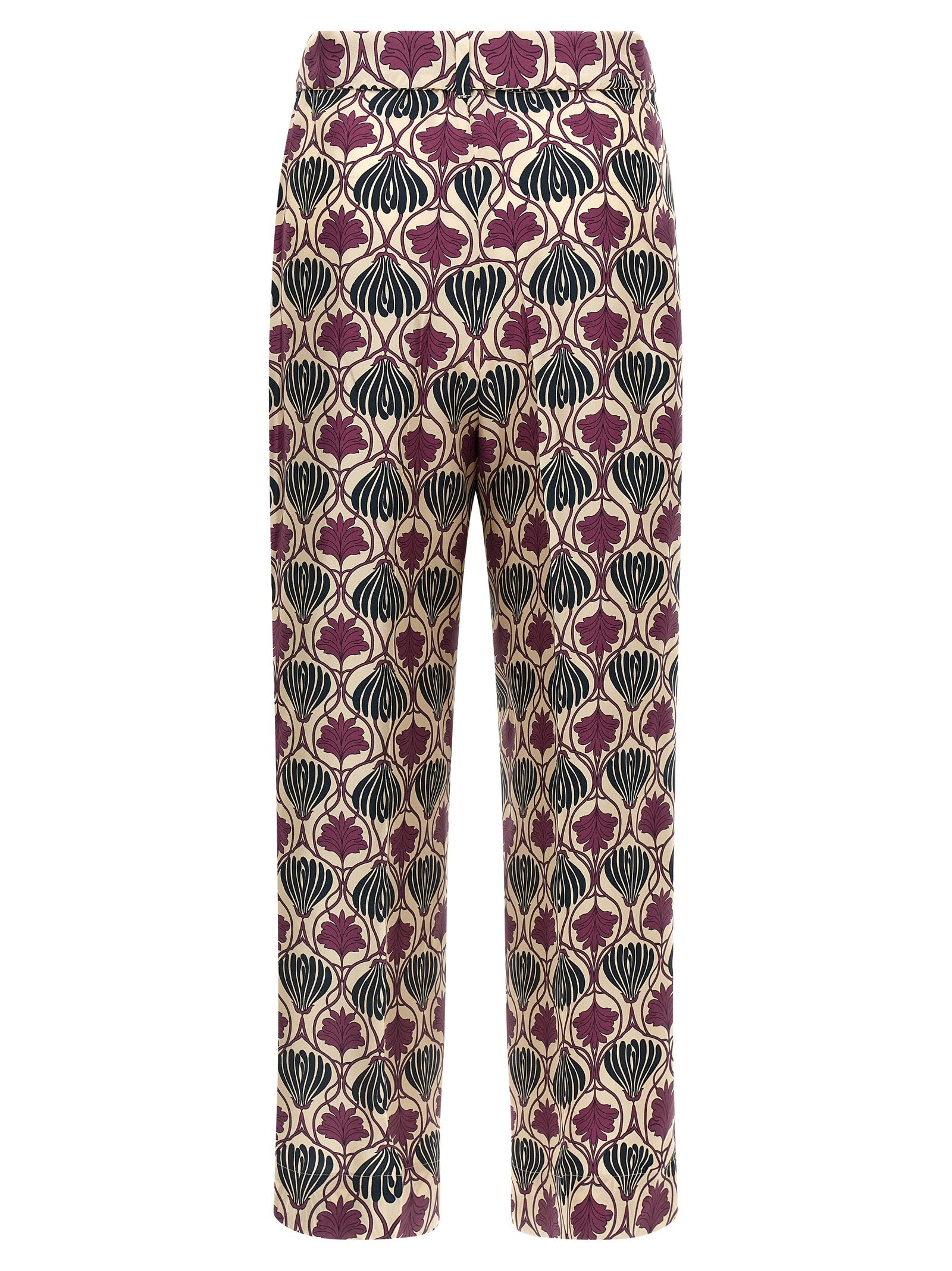 Lila Seidenhose