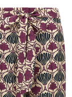 Lila Seidenhose