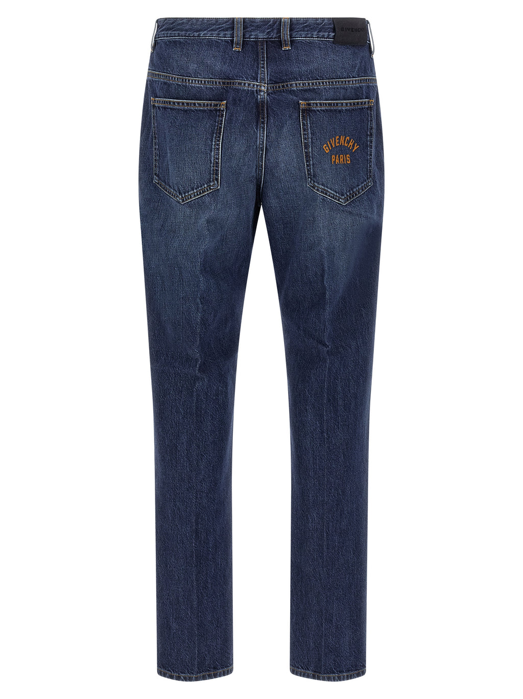 Blaue Jeans aus Baumwolle im geraden Schnitt