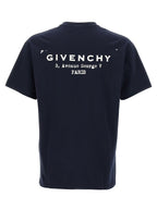 Blaues Baumwoll-T-Shirt