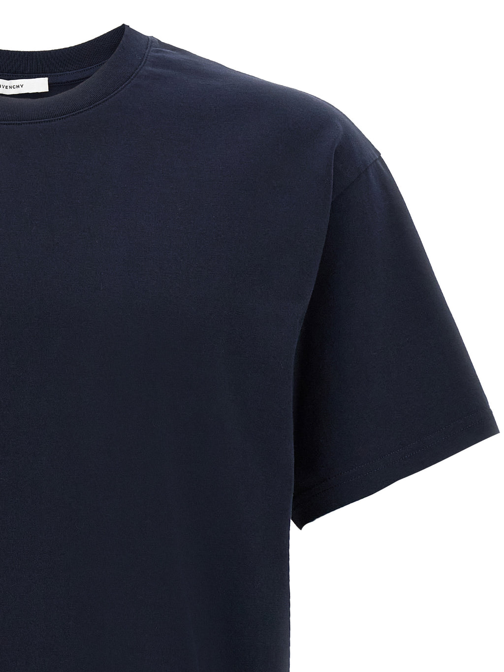 Blaues Baumwoll-T-Shirt