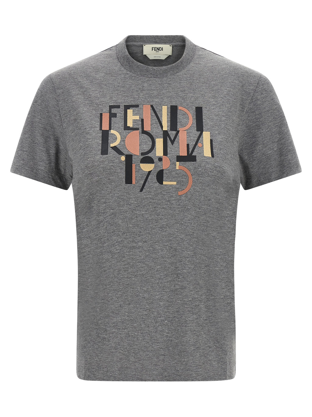 Graues Baumwoll-T-Shirt