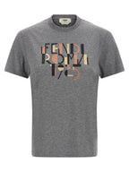 Graues Baumwoll-T-Shirt
