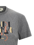 Graues Baumwoll-T-Shirt