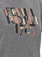 Graues Baumwoll-T-Shirt