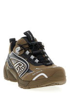 Zweifarbige Sneaker aus Polyethylen im Athletic-Stil Balmain
