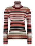 Mehrfarbige Strickjacke aus Viskose
