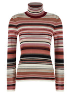 Mehrfarbige Strickjacke aus Viskose