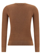Beige Seidenstrickjacke