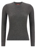 Grauer Seiden-Cardigan