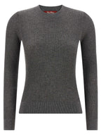 Grauer Seiden-Cardigan
