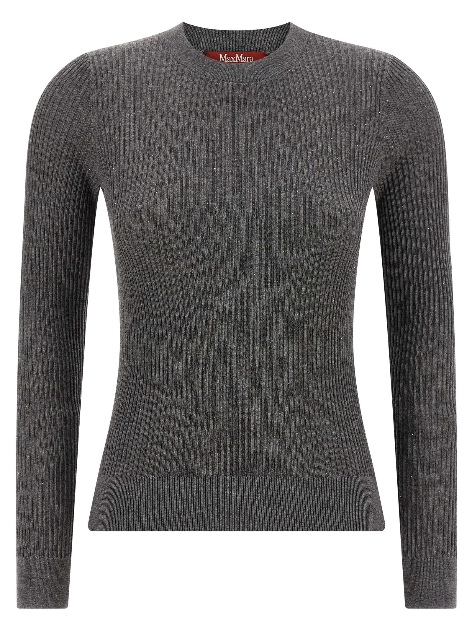 Grauer Seiden-Cardigan