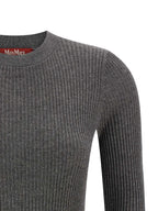 Grauer Seiden-Cardigan