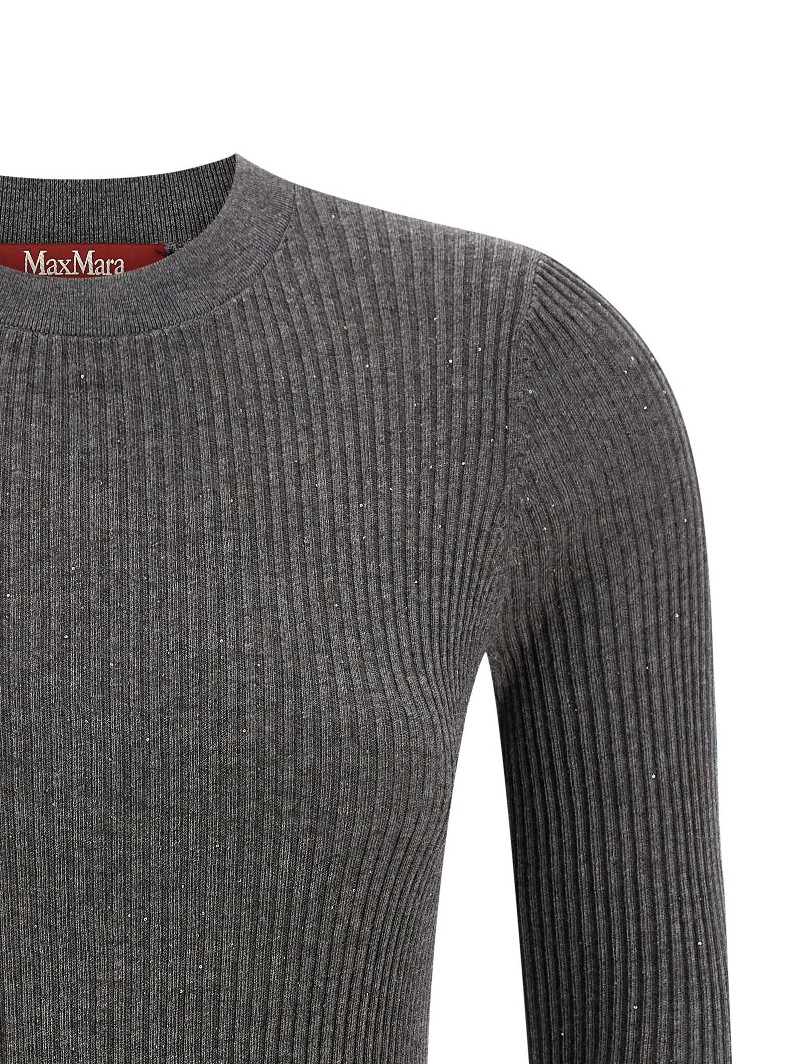 Grauer Seiden-Cardigan