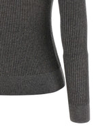 Grauer Seiden-Cardigan