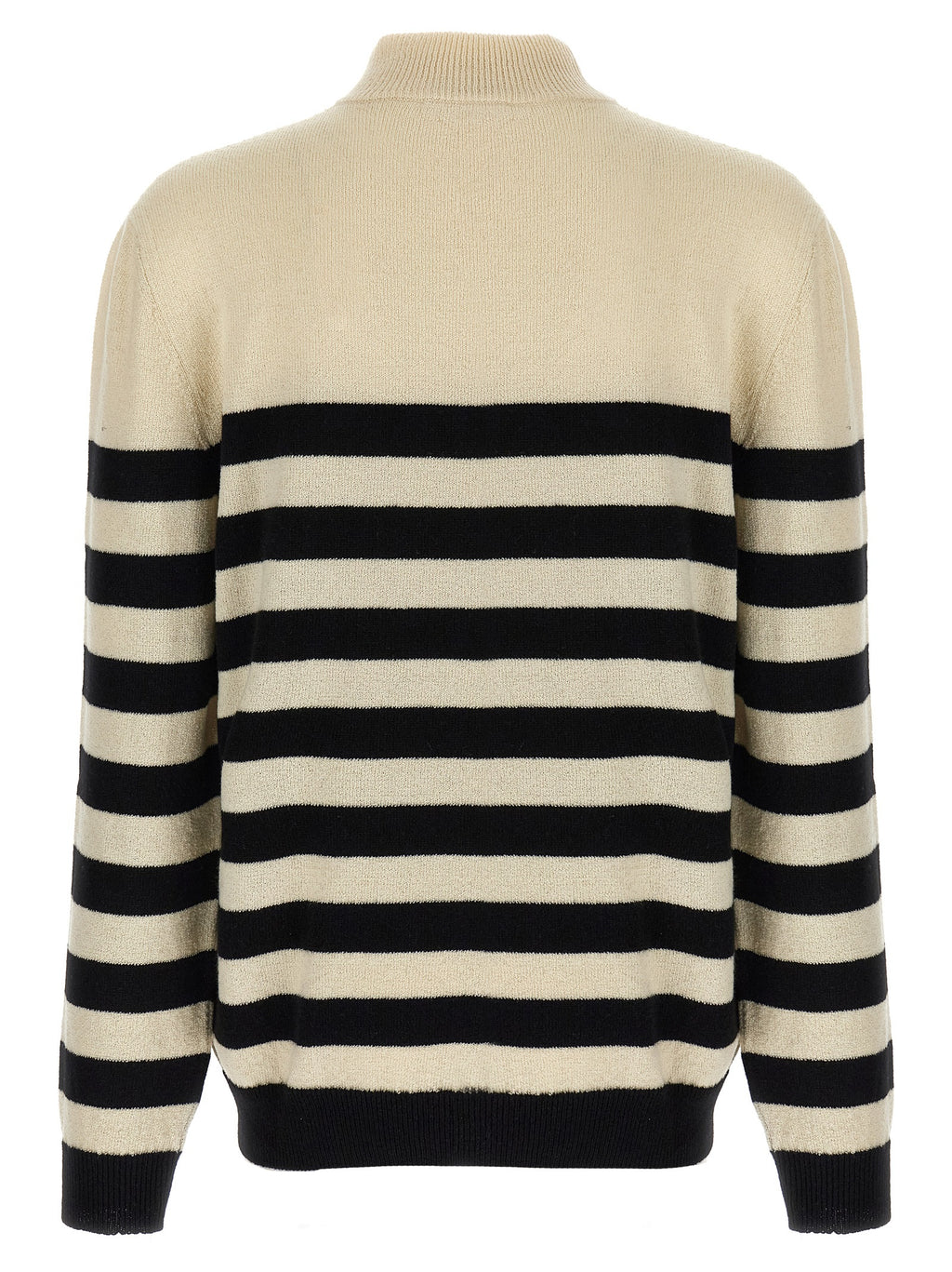 Zweifarbige Strickjacke aus Wolle