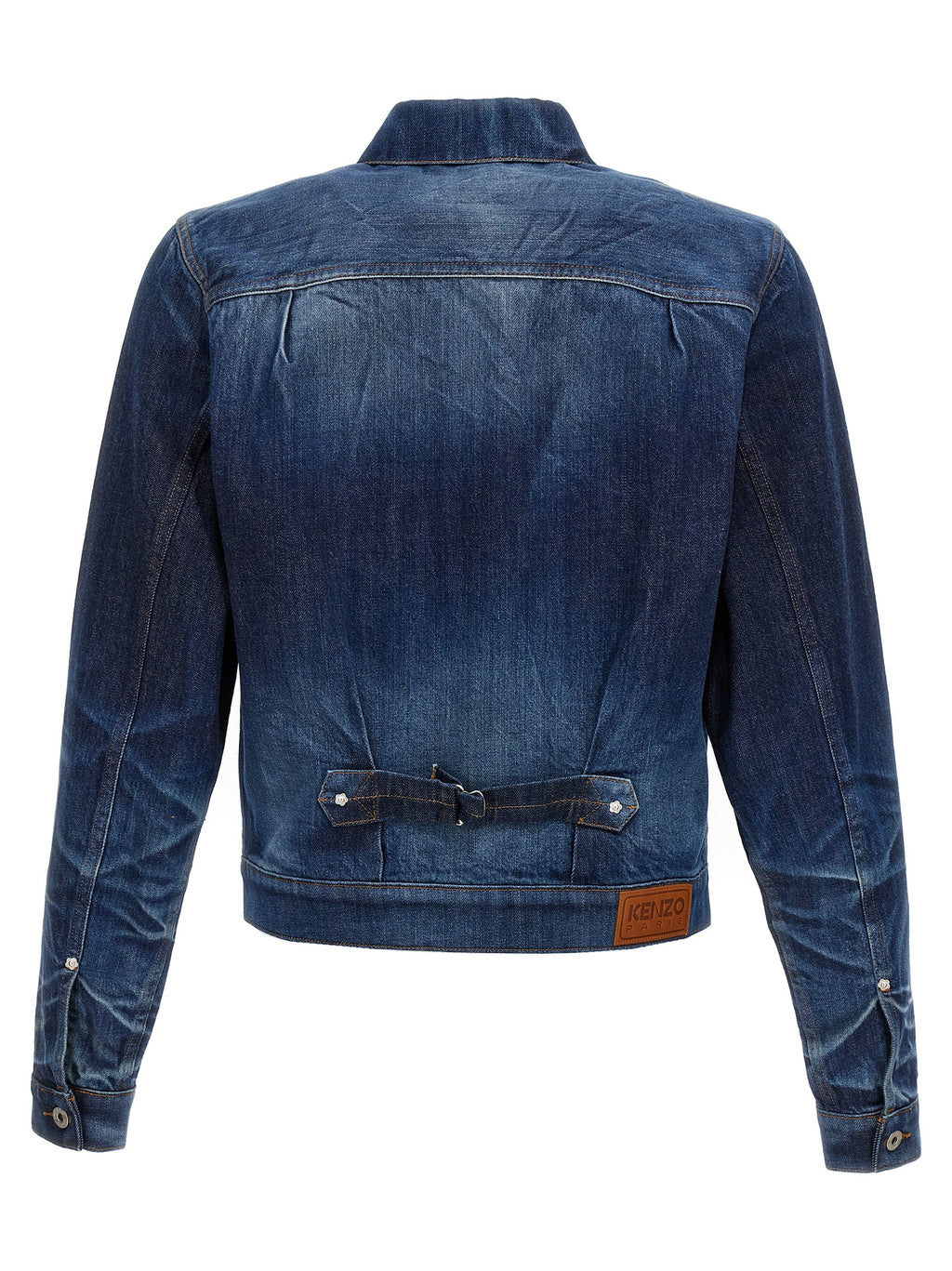 Blaue Jeansjacke aus Baumwolle
