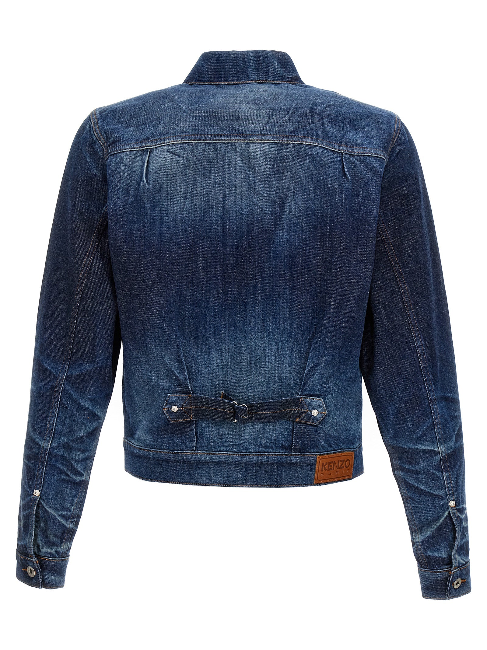 Blaue Jeansjacke aus Baumwolle