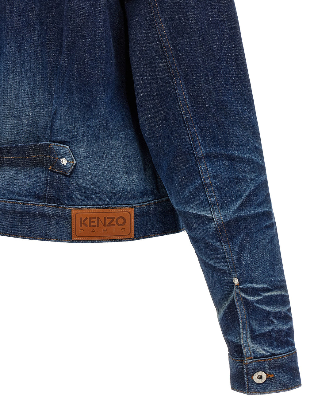 Blaue Jeansjacke aus Baumwolle
