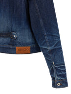 Blaue Jeansjacke aus Baumwolle