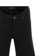 Schwarze Baumwoll-Schlagjeans