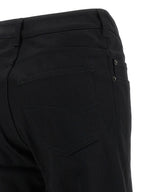Schwarze Baumwoll-Schlagjeans