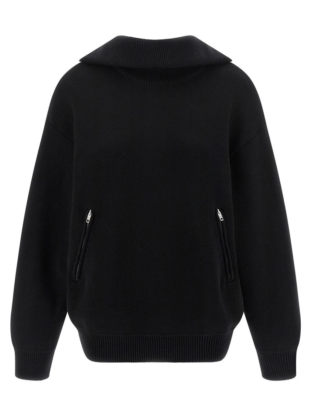 Schwarzer Baumwollcardigan
