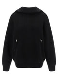 Schwarzer Baumwollcardigan