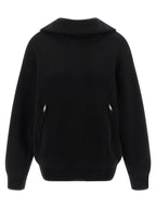 Schwarzer Baumwollcardigan
