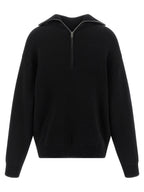 Schwarzer Baumwollcardigan