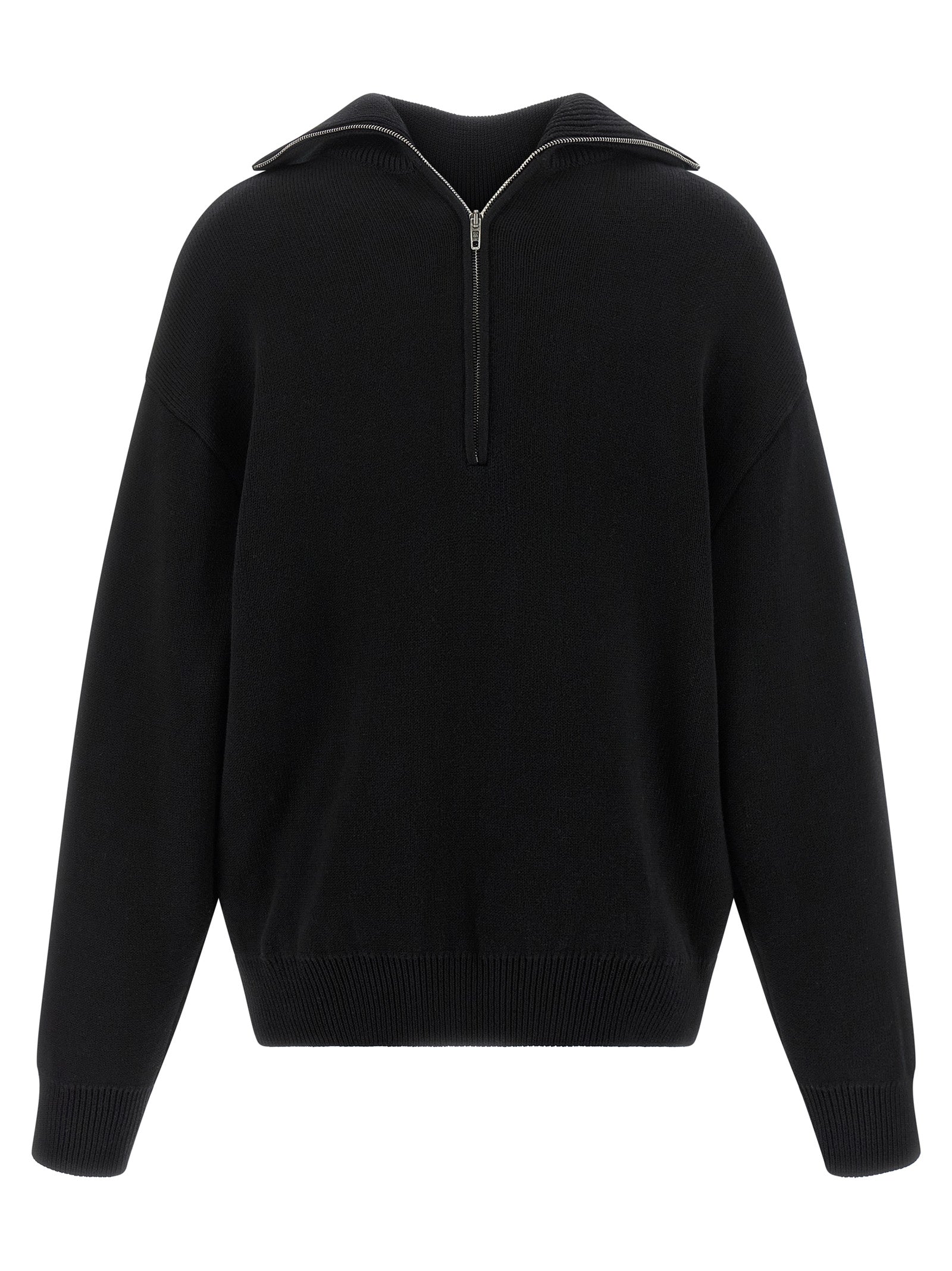Schwarzer Baumwollcardigan