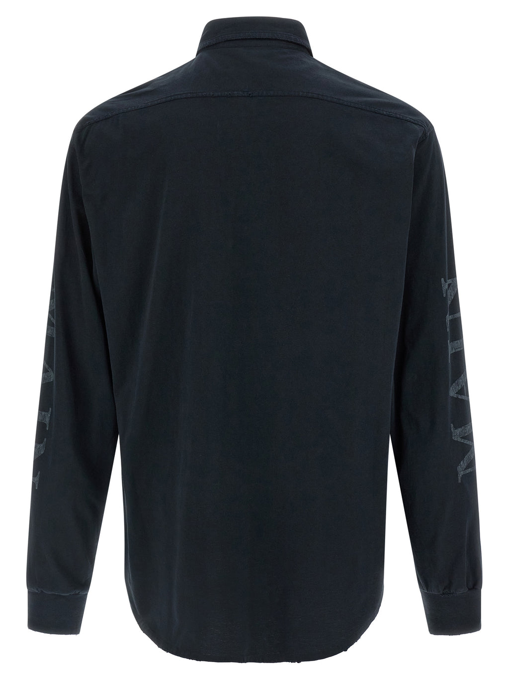 Schwarze Baumwollbluse