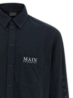 Schwarze Baumwollbluse