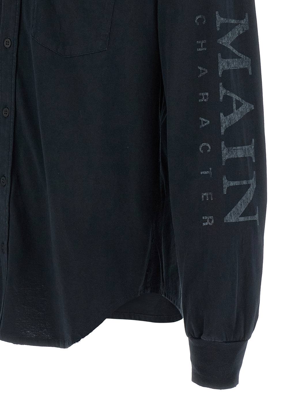 Schwarze Baumwollbluse