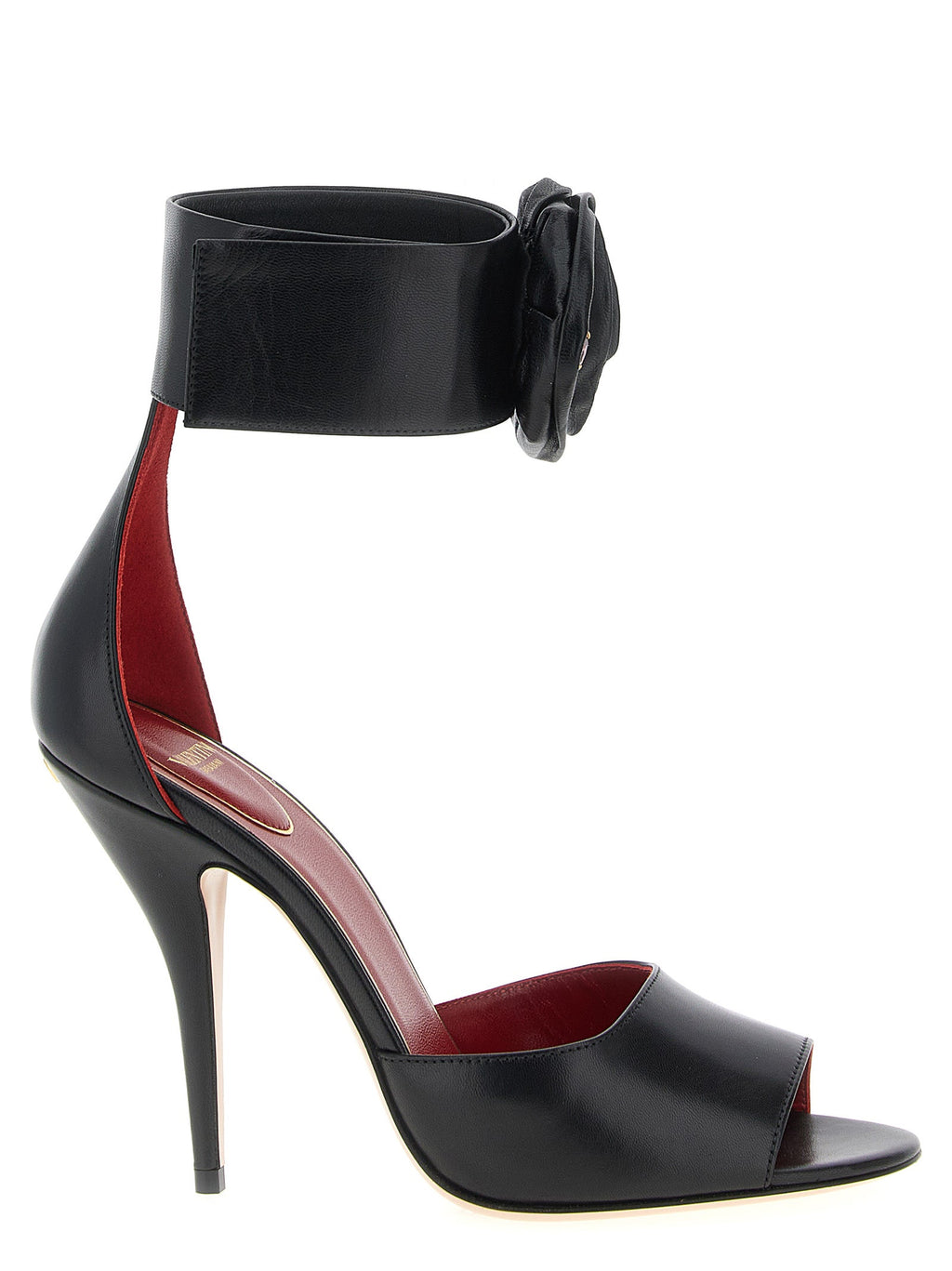 Schwarze Stiletto-Sandalen aus Kalbsleder Valentino Garavani