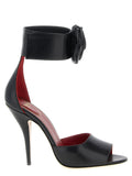 Schwarze Stiletto-Sandalen aus Kalbsleder Valentino Garavani