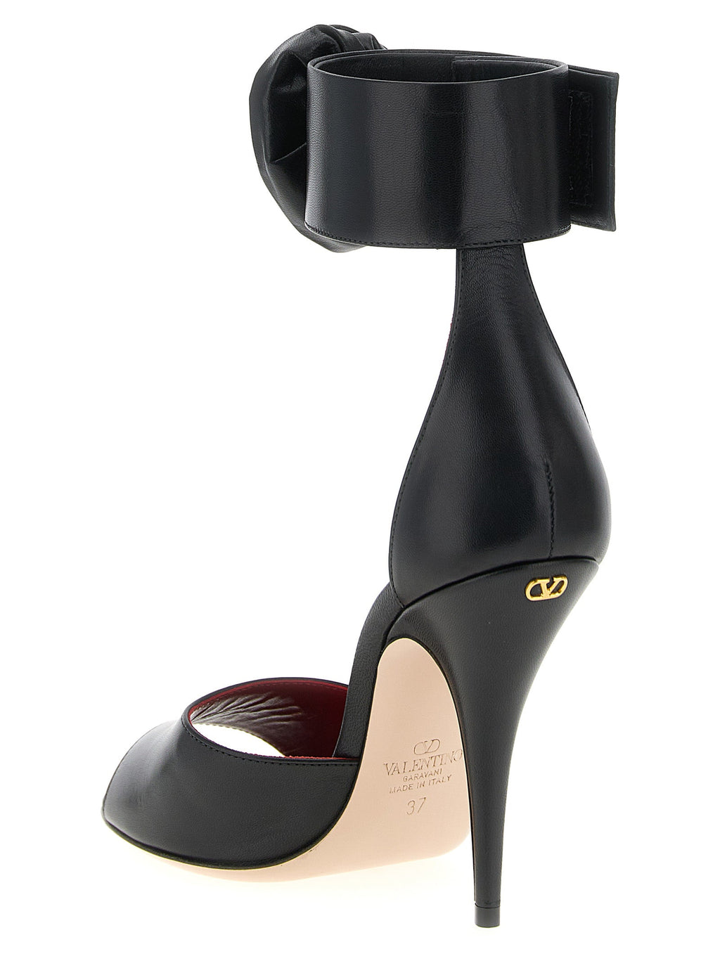 Schwarze Stiletto-Sandalen aus Kalbsleder Valentino Garavani
