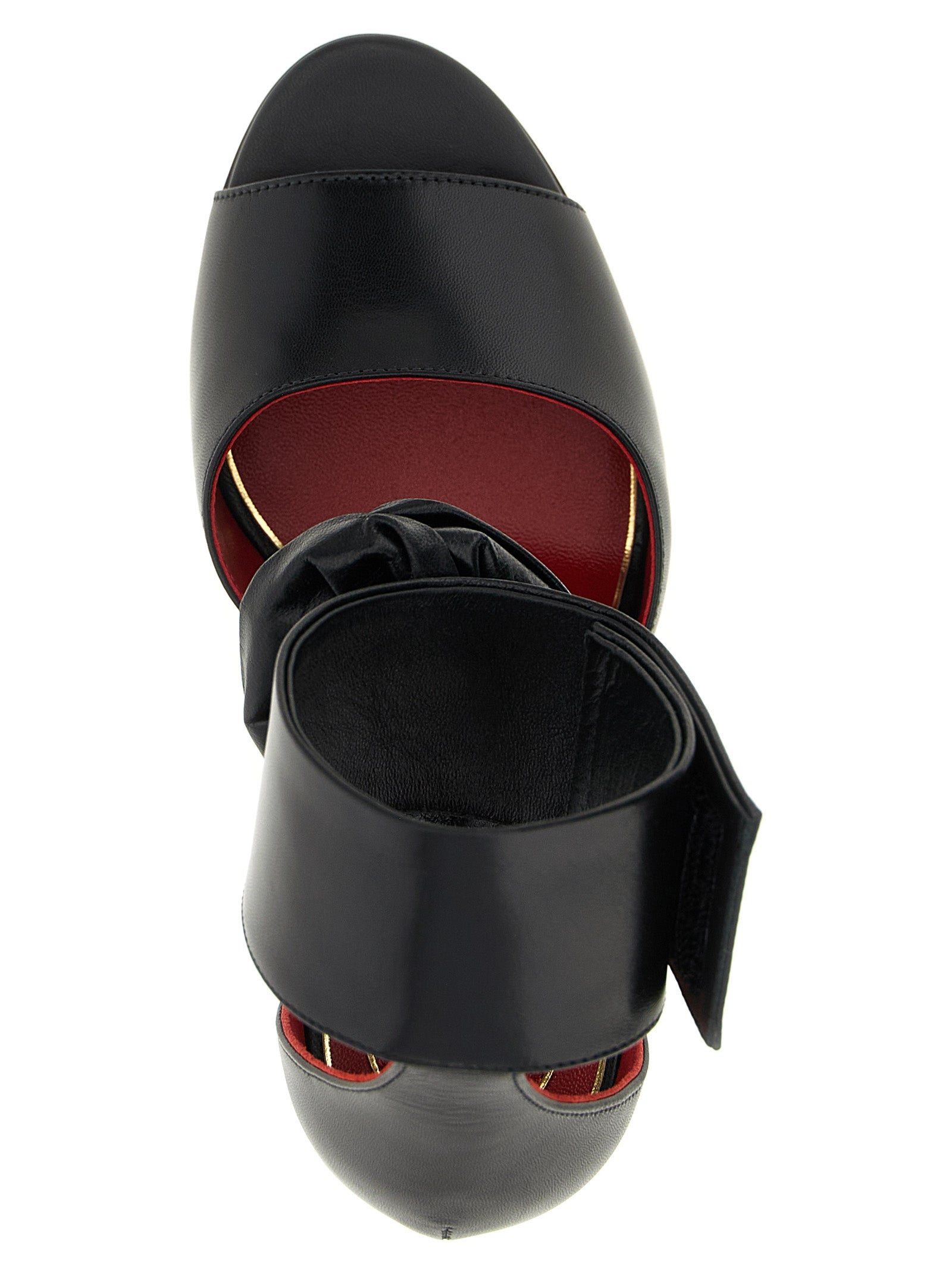 Schwarze Stiletto-Sandalen aus Kalbsleder Valentino Garavani