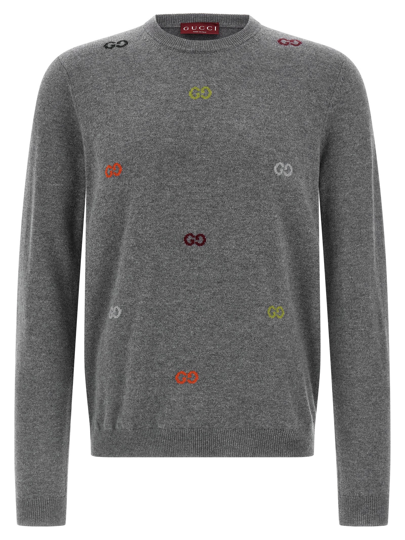 Grauer Kaschmir-Strickjacke Gucci