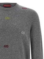 Grauer Kaschmir-Strickjacke Gucci