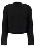 Schwarzer Sweatshirt aus Viskose