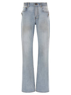 Blaue Jeans aus Baumwolle im geraden Schnitt