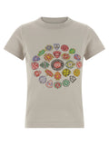 Graues Baumwoll-T-Shirt