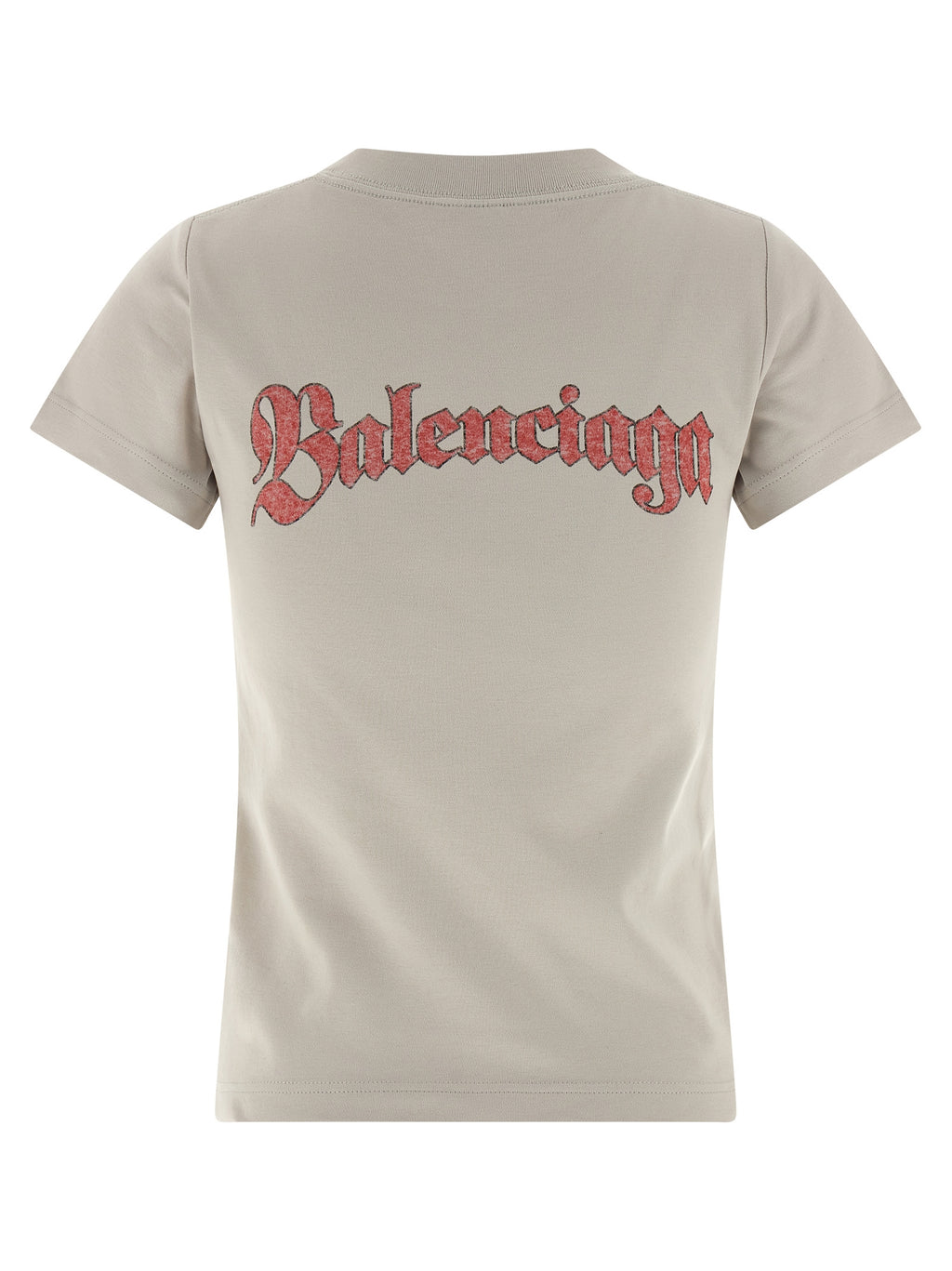 Graues Baumwoll-T-Shirt