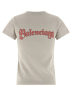 Graues Baumwoll-T-Shirt