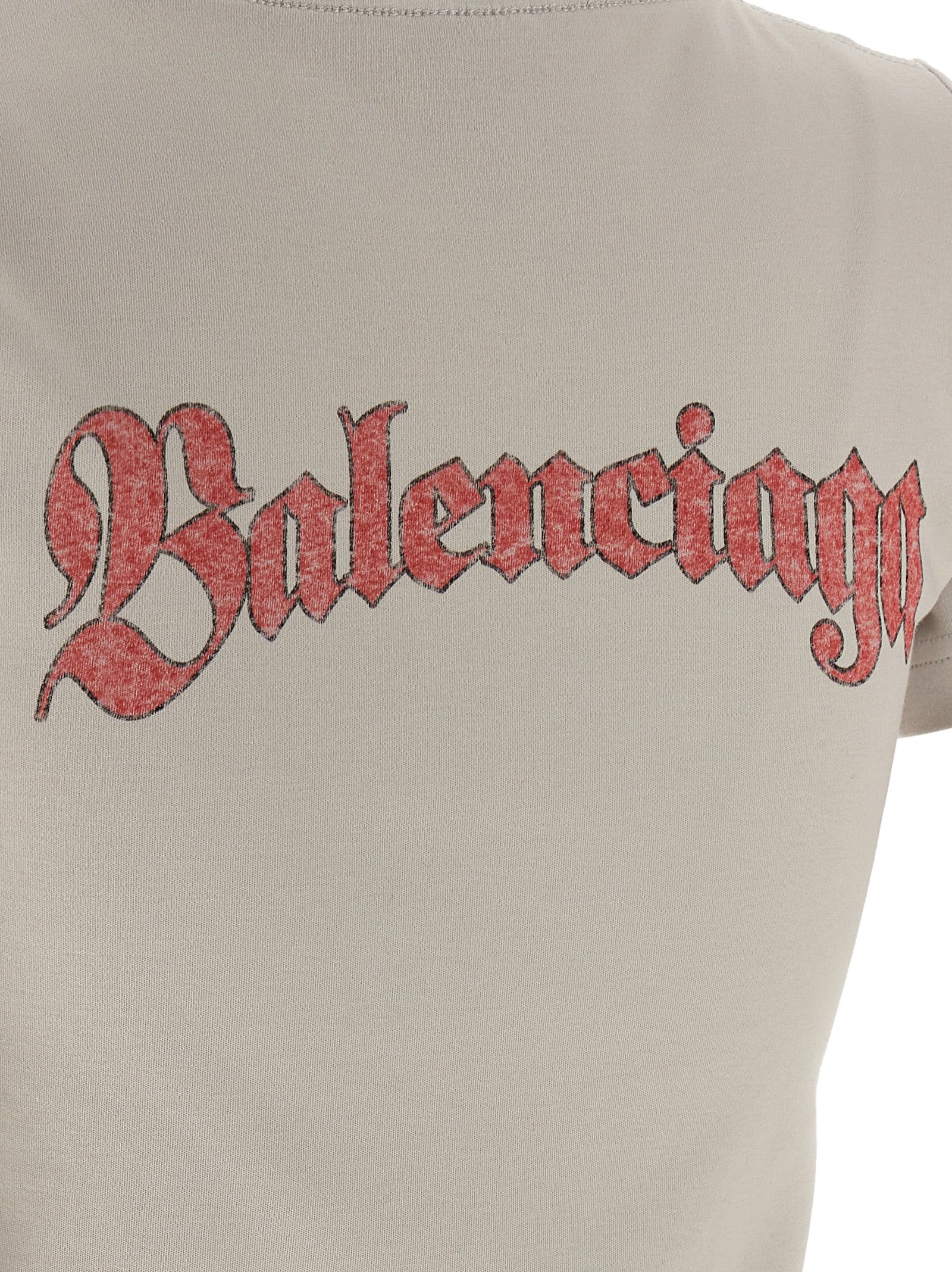 Graues Baumwoll-T-Shirt